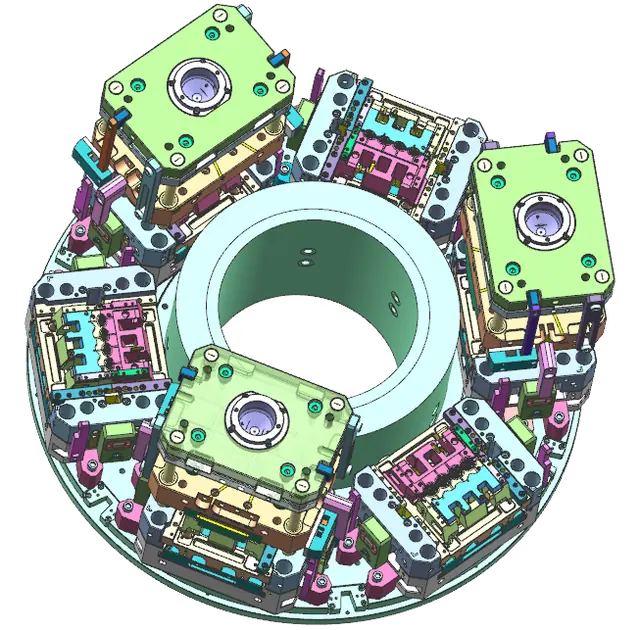 电子烟 转盘6组后模